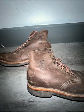 Chippewa Men's Classic 2.0 6" Lace Up Work Boot -Brown- NC2065